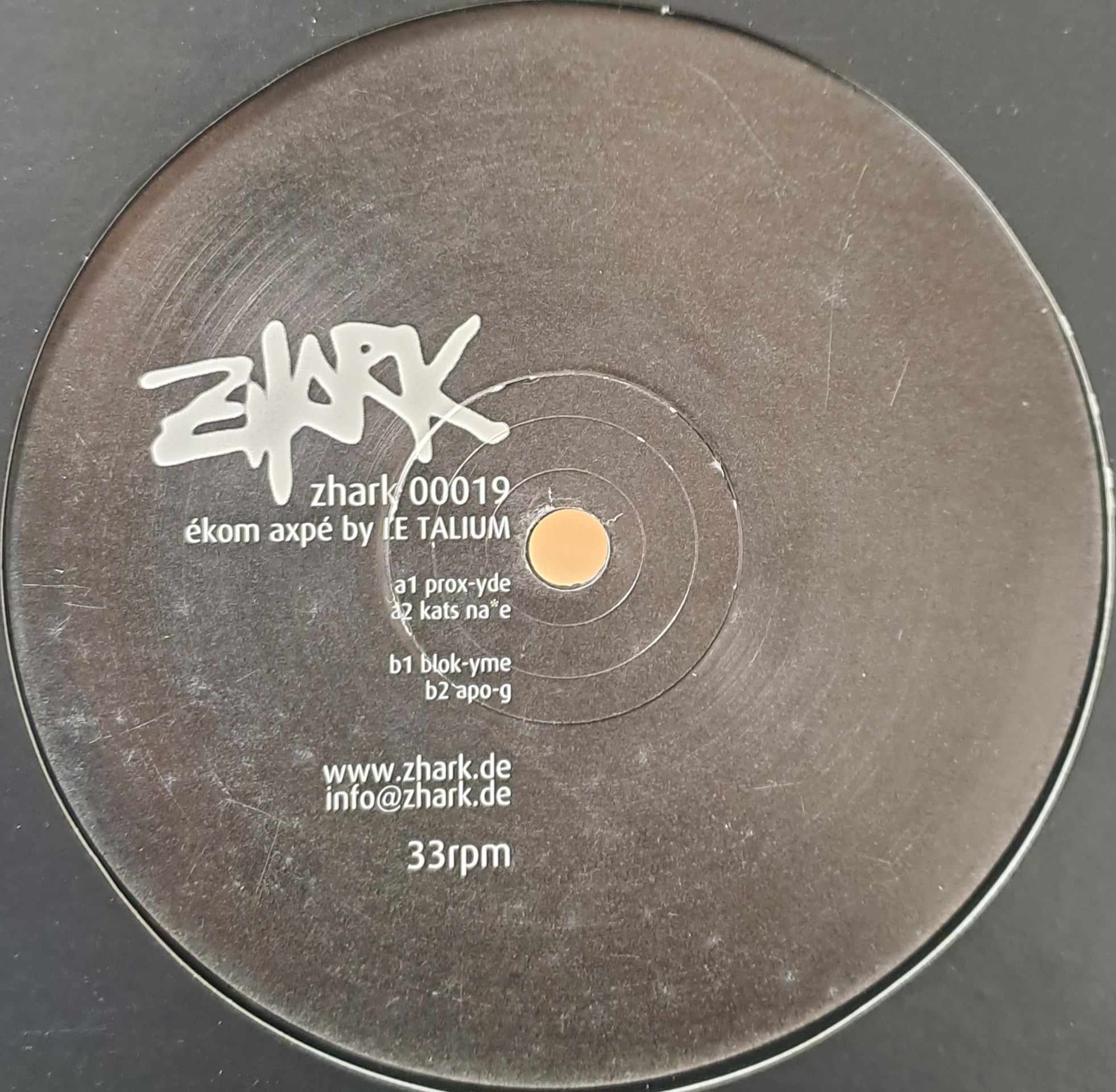 Zhark Recordings 019 - vinyle hardcore